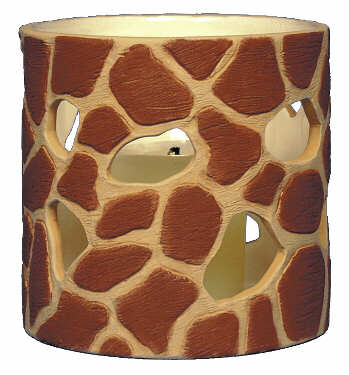 #3091 Candleholder - Giraffe Print  4