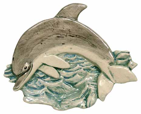 #3223 Tea Bag Holder - Dolphin  4 1-4