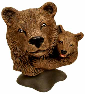 #3233 Bear & Cub Bust  5 3-4