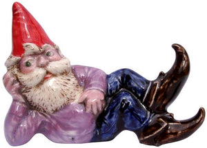 #3340 Small Attitude Gnome Laying on Side - 3-1-2"