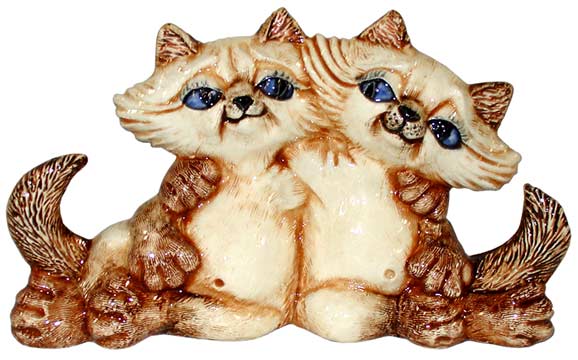 #3381 Lg Cat with Attitude (2 Together) 6 1-2