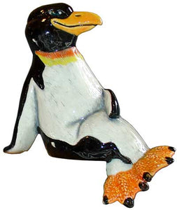 #3409 Penguin with Attitude with Legs Hanging Over 6"