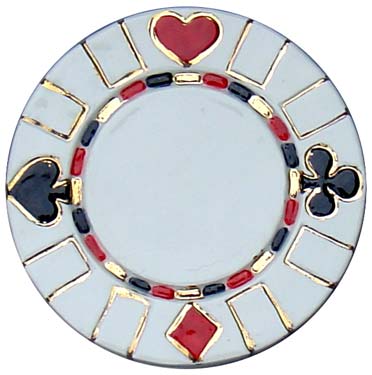 #3415 Poker Chip Coaster - 3-3-4