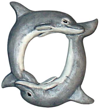 #3424 Photo Frame Magnet or Ornament - Dolphins