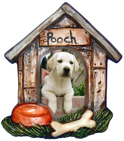 #3430 Photo Frame Magnet or Ornament - Dog House
