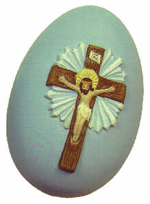 #453 Egg - Crucifix  3"
