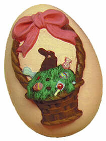 #460 Egg - Easter Basket  3"