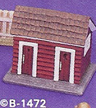 B1472 Village Outhouse Ceramic Molds