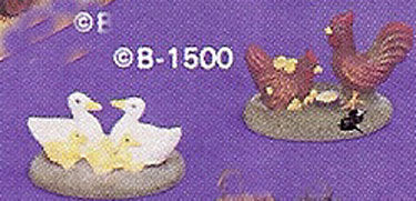 B1500 Village Ducks & Chickens Ceramic Molds