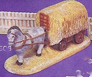 B-1506  Village Horse & Hay Wagon Ceramic Molds