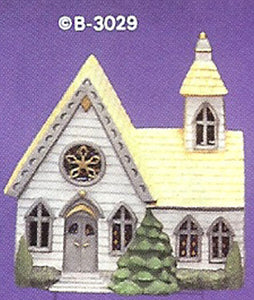B3029 Village Chapel Ceramic Molds