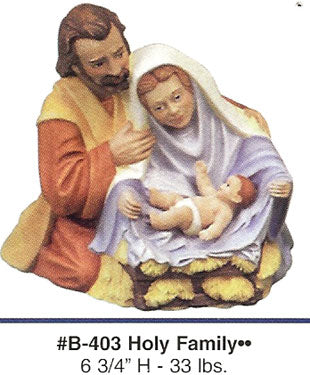 B403 Holy Family.. Ceramic Molds