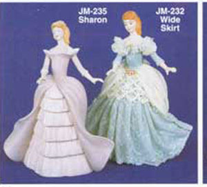 JM235  13 " Sharon_- Bust & Arms ONLY Doll Molds
