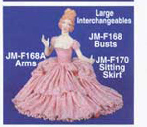 JMF-170 12" Sitting Skirt only   DOLL Molds