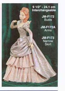 JMF-172 9 1-2"-3 Busts ONLY DOLL Molds