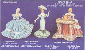 JMF-182 8 1-4" WIDE SKIRT only  Doll Molds