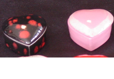 L993 Plain Heart Boxes Ceramic Molds