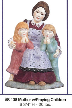 S138 Mother w- Praying Children Ceramic Molds