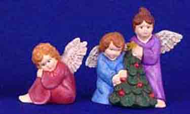 S1470 Seated Angel-Double Angels Ceramic Mold