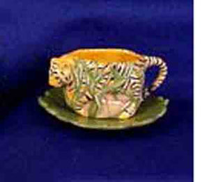 S1475 Tiger Tea Cup Ceramic Mold