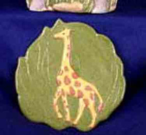 S1477 Giraffe Plate Ceramic Mold