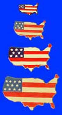 S1516 U.S. Flag Magnets Ceramic Mold