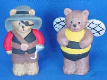S1539 Angel & Belly Dancer Bears Ceramic Mold
