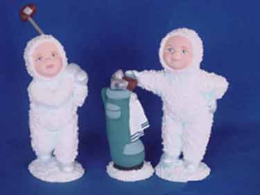 S1546 Snow Baby Golfers and BagCeramic Mold
