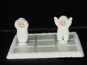 S1555 Tic-tac-toe Snow Babies Ceramic Mold