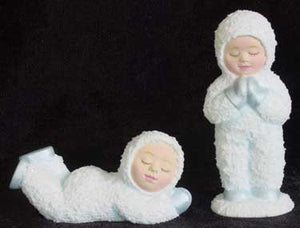 S1556 Two Praying Snow Babies Ceramic Mold