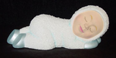 S1559 Large Sleeping Snow Baby Ceramic Mold
