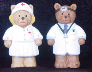 S1563 Doctor Bear & Nurse Bear Ceramic Mold