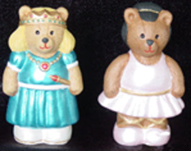 S1566 Ballerina Bear & Princess Bear Ceramic Mold