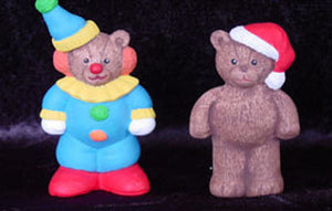 S1569 Clown & Santa Bear Ceramic Mold