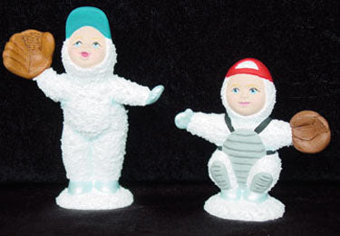 S1584 Fielder & Catcher Snow Babies Ceramic Mold