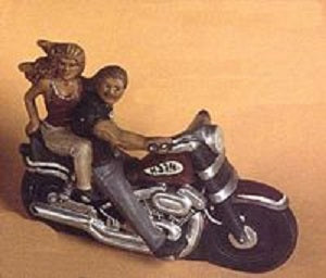 H374 Medium Motorcycle with Couple 5x7