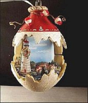 H520ABCF Large Teardrop Ornament with lighthouse Hershey Ceramic Mold