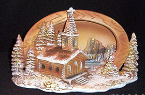 H602ABC Church Light Scene Hershey Ceramic Mold