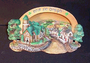 H628ABC Small Irish Light Scene Hershey Ceramic Mold