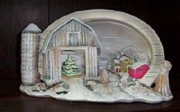 H648ABC Christmas on the Farm Light Hershey Ceramic Mold